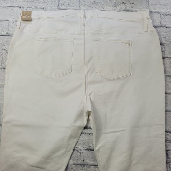 NWT Madewell 10" Hi-Rise Skinny Jeans White Button Fly Frayed Step Hem size 24 - Picture 8 of 16
